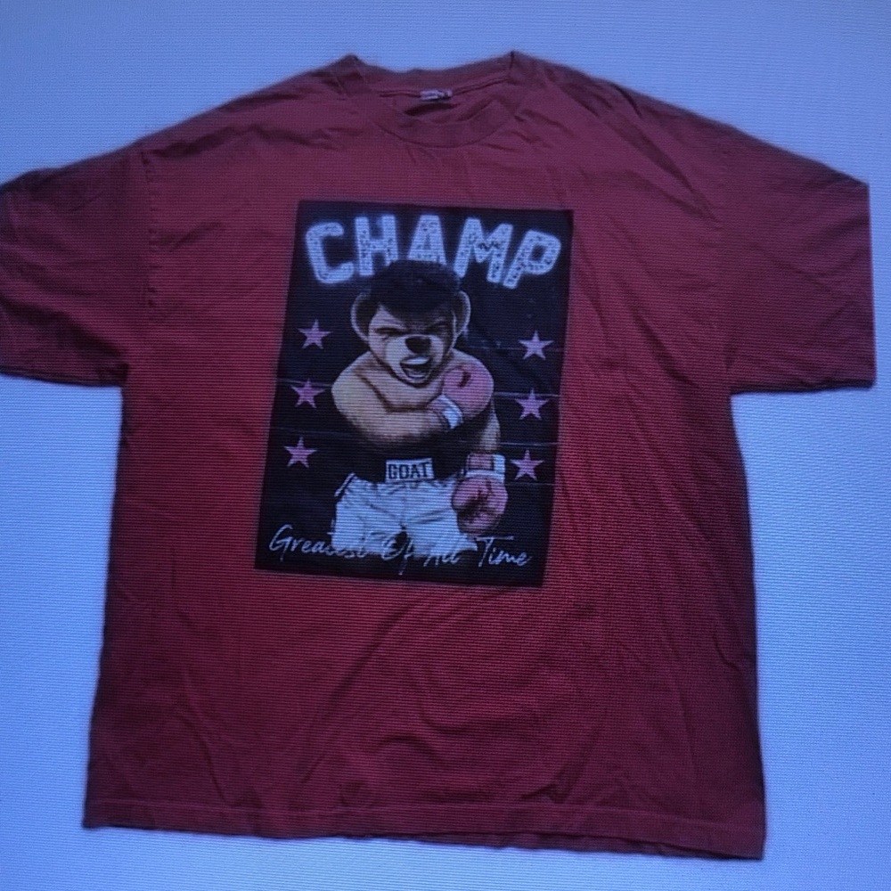 CHAMP Graphic Men's T-Shirt in Burgundy